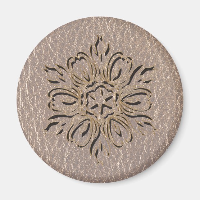 Mjuk läderblixt med mjuk stjärna magnet (Framsidan)