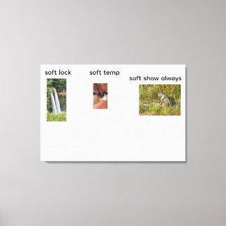 mjuk låsning canvastryck