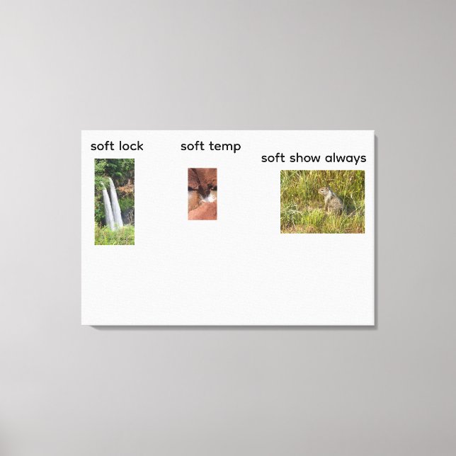 mjuk låsning canvastryck (Framsida)