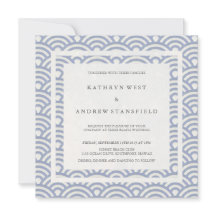 Mjuk Lila Blue Vågar Elegant Beach Wedding