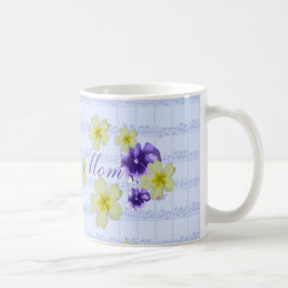 Mjuk Lila & Gula blommor Lakan Music Mamma Mugg