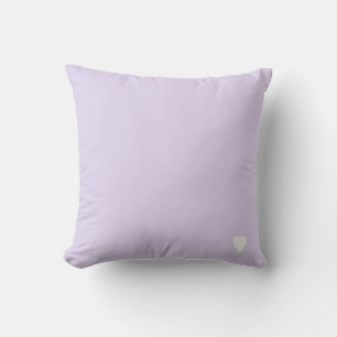 Mjuk Lila Lila Enfärgad Pastell Färg Med Hjärta Kudde