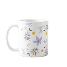 Mjuk lila och gul blomkruka