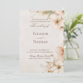 mjuk lila ro och sofistikerat bröllop inbjudningar