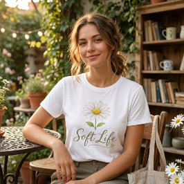 Mjuk Liv Estetik Tusenskönor Vattenfärg Blommig T- T Shirt