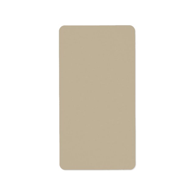 Mjuk Ljus Beige Bakgrund – Bröllopsdesign Adressetikett (Framsidan)