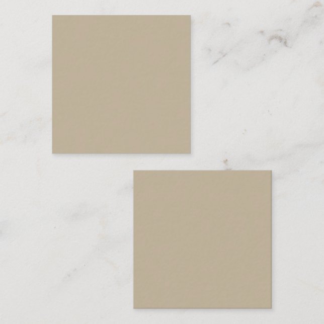 Mjuk Ljus Beige Bakgrund – Bröllopsdesign Fyrkantigt Visitkort (Fram/baksida)