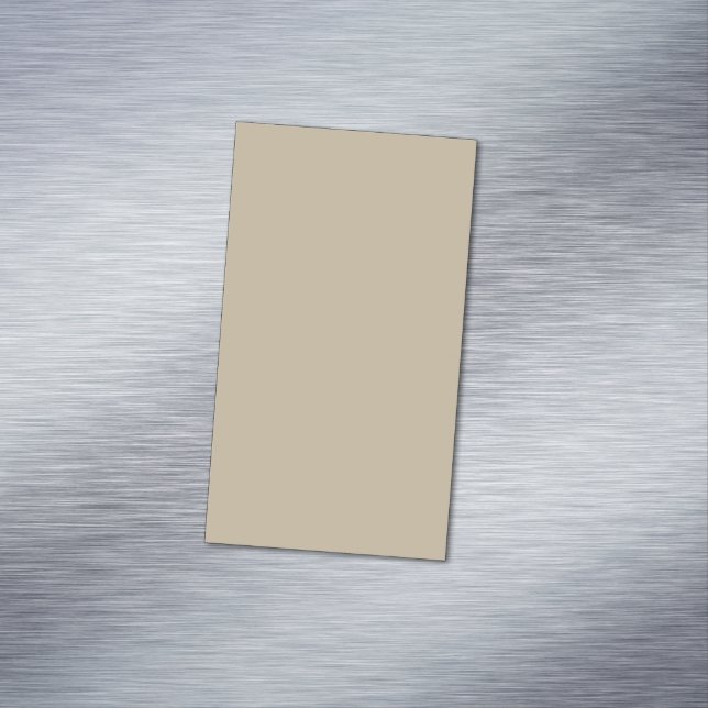 Mjuk Ljus Beige Bakgrund – Bröllopsdesign Magnetiska Visitkort (In Situ)