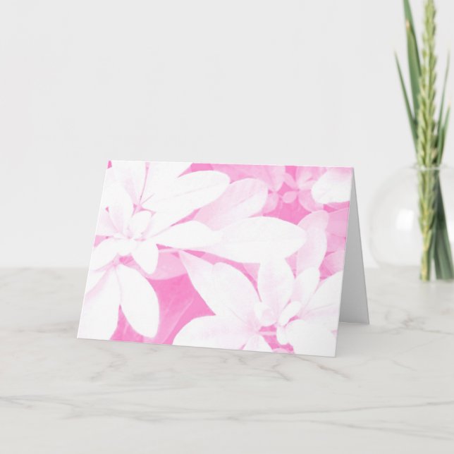Mjuk Löv Rosa "Lycklig Mors dag"-kort Kort (Framsida)