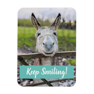 Mjuk magnet för Donkey "Behålla Smiling"
