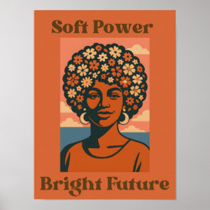 Mjuk makt, lysande framtid - konstaffisch poster