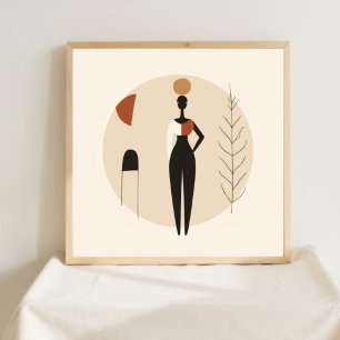 Mjuk makt – minimalistisk feminin väggkonst IV
