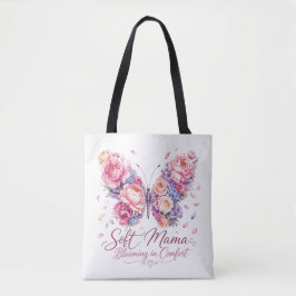 Mjuk Mama Blommande Fjäril Tygkasse