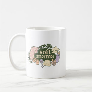Mjuk Mama Retro Baby Essentials Design   Söt Moth Kaffemugg