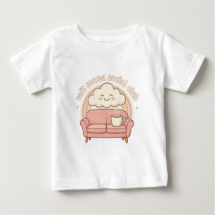 Mjuk Mama Social Club Regnbågsdesign   Söt Mysig M T Shirt