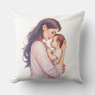 Mjuk Mamma & Baby Kärlekskudde – Mysig Hemdekor Kudde