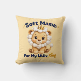 Mjuk mamma för min lilla kung Söt lejonmoder Moder Kudde