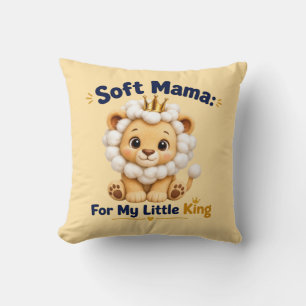 Mjuk mamma för min lilla kung Söt lejonmoder Moder Kudde