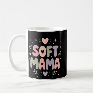 Mjuk mamma Pastell Typografi Design Kaffemugg