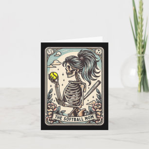 Mjuk mamma Tarotkort Skelett Mjuk mamma Morsdag Kort