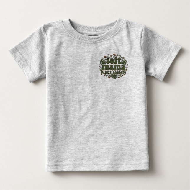 Mjuk Mamma Växtsamhälle T Shirt (Framsida)