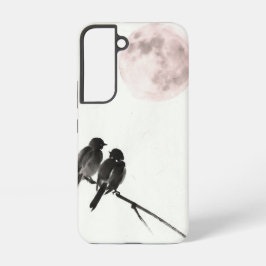 Mjuk Månfågel Pastell Telefonfodral - Samsung