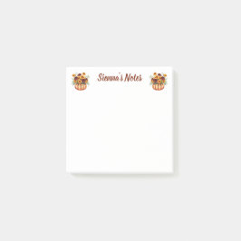 Mjuk Marigold Blommig Namn Post-it Block