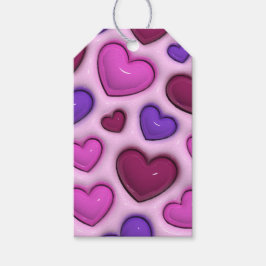 Mjuk Märkre med 3D-glanshärvningar Presentetikett