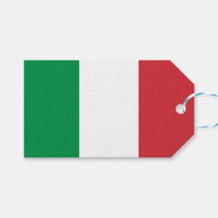 Mjuk Märkre med Flagga av Italien Presentetikett