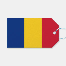 Mjuk Märkre med Flagga av Rumänien Presentetikett