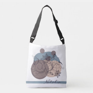 Mjuk minimalistisk Blommigt, korsskylt Axelväska