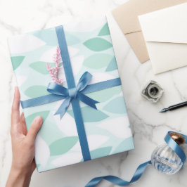 Mjuk mintgrön frisk bris Abstrakt mönster Presentpapper