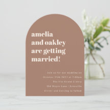 Mjuk Mjuka Mocha Retro Bröllop Arch