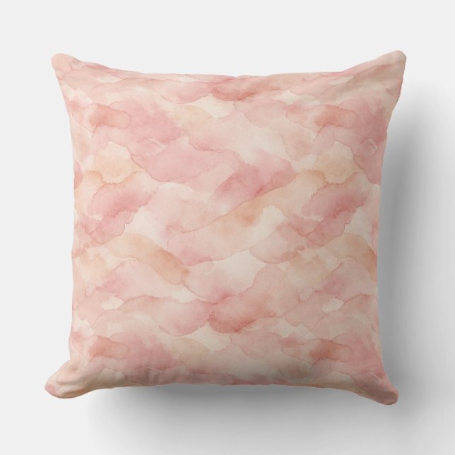 Mjuk Modern Abstrakt Design i Rosa Kudde (Framsida)
