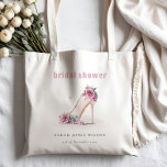 Mjuk Möhippa för Blommigt av  Rosor Tygkasse<br><div class="desc">Mjuk temainsamling för Blommigt av  Rosor. - Det är en vattenfärgsillustration av mjuka högklackar med känslig perfekt av rosa blommor för ditt lyxHögklackar. Det är mycket enkelt att anpassa,  med dina personuppgifter. Om du behöver någon annan matchande produkt eller anpassning kan du skicka ett vänligt meddelande via Zazzle.</div>