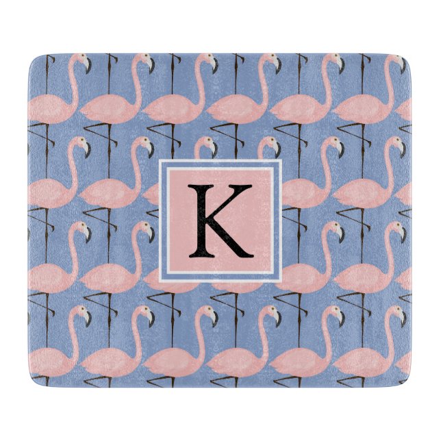 Mjuk Monogram för Flamingomönster | (Framsidan)
