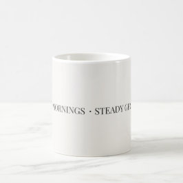 Mjuk Morgon, Stabil Tillväxt Mugg – Minimalistisk