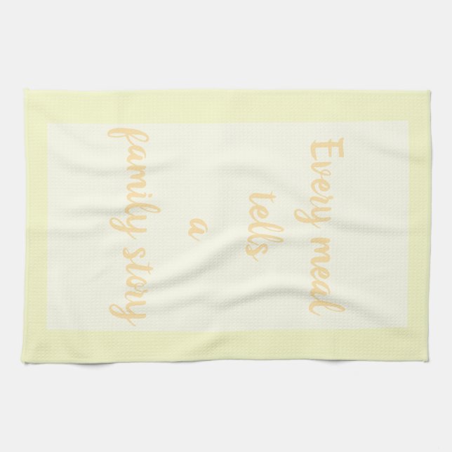 Mjuk morgonRay - vit Kökshandduk (Horisontell)