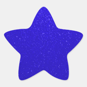 Mjuk Mörk blått Glitter Stjärnformat Klistermärke
