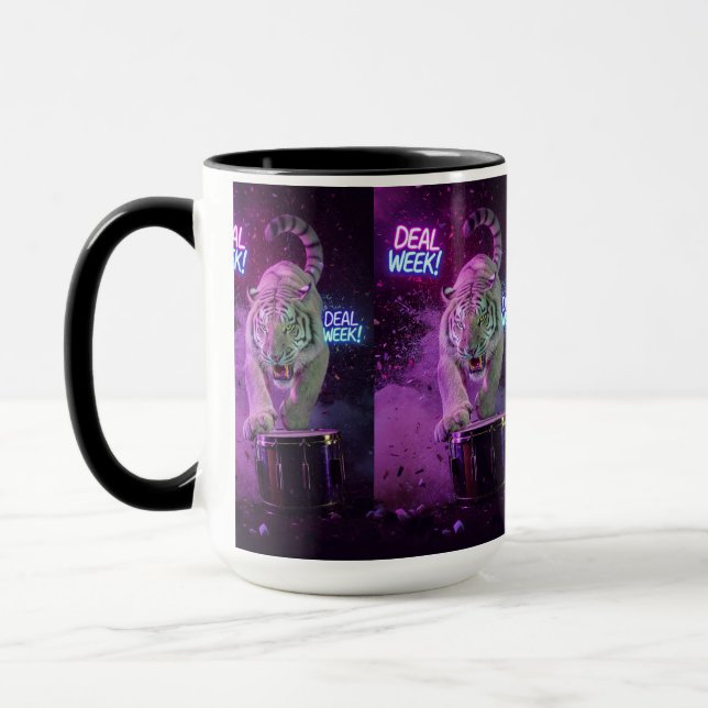 Mjuk neonstyrka – Tiger-mugg Mugg (Vänster)