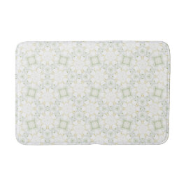 Mjuk Neutral Geometrisk Blommig Badrumsmatta