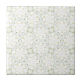 Mjuk neutral geometrisk blommig kakelplatta