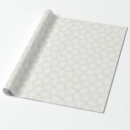 Mjuk Neutral Geometrisk Blommig Presentpapper