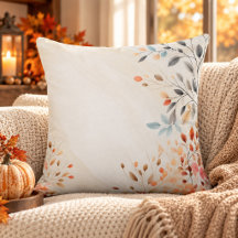 Mjuk Neutral Höst Floral & Botanisk Löv