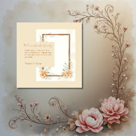 Mjuk Neutralt Botaniska Bröllop Gåvor Etiketter