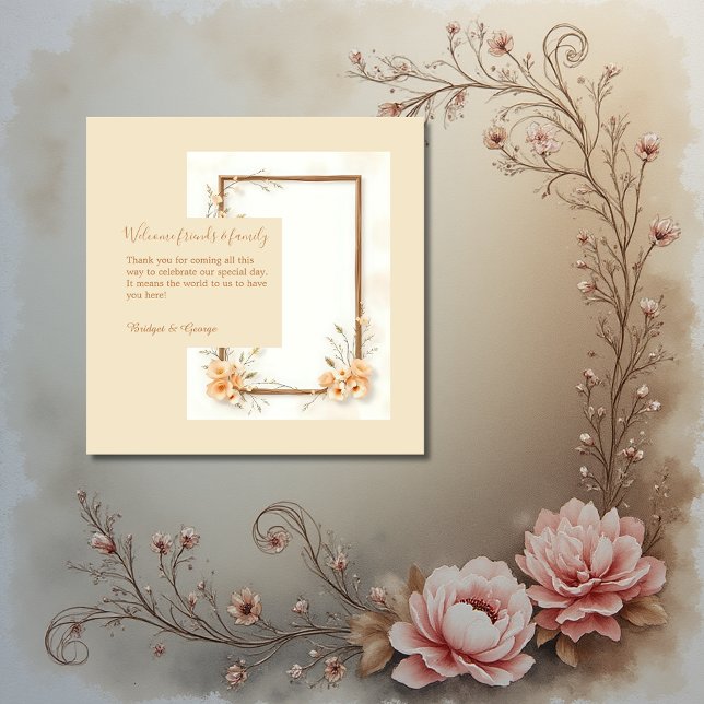 Mjuk Neutralt Botaniska Bröllop Gåvor Etiketter (Skapare uppladdad)