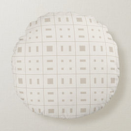 Mjuk nordisk grid rund kudde