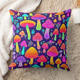 Mjuk nyans: Tecknad Mushroom Patch Kudde