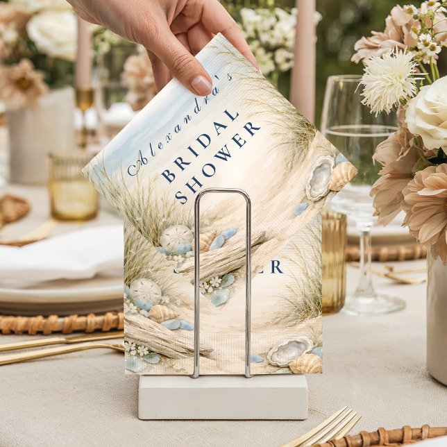 Mjuk Oceanblå Bröllopsdusch Pappersservett (Skapare uppladdad)