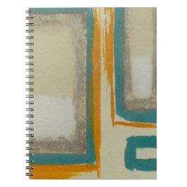 Mjuk och djärv Rothko-inspirerad Abstrakt Anteckningsbok Med Spiral